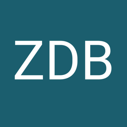 Logo von ZDB - Zukunft Digitale Bildung auf dunklem Hintergrund