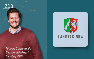 Nicolas Colsman als Sachverständiger im Landtag NRW